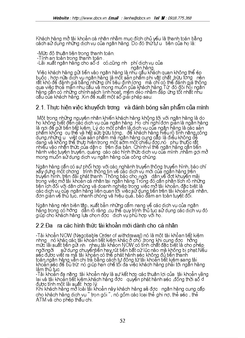 image for page 1số giải pháp nhằm mở rộng tài khoản cá nhân tại SGD 1 ngânhàng NHTMCP Ngoại Thương VietcomBank