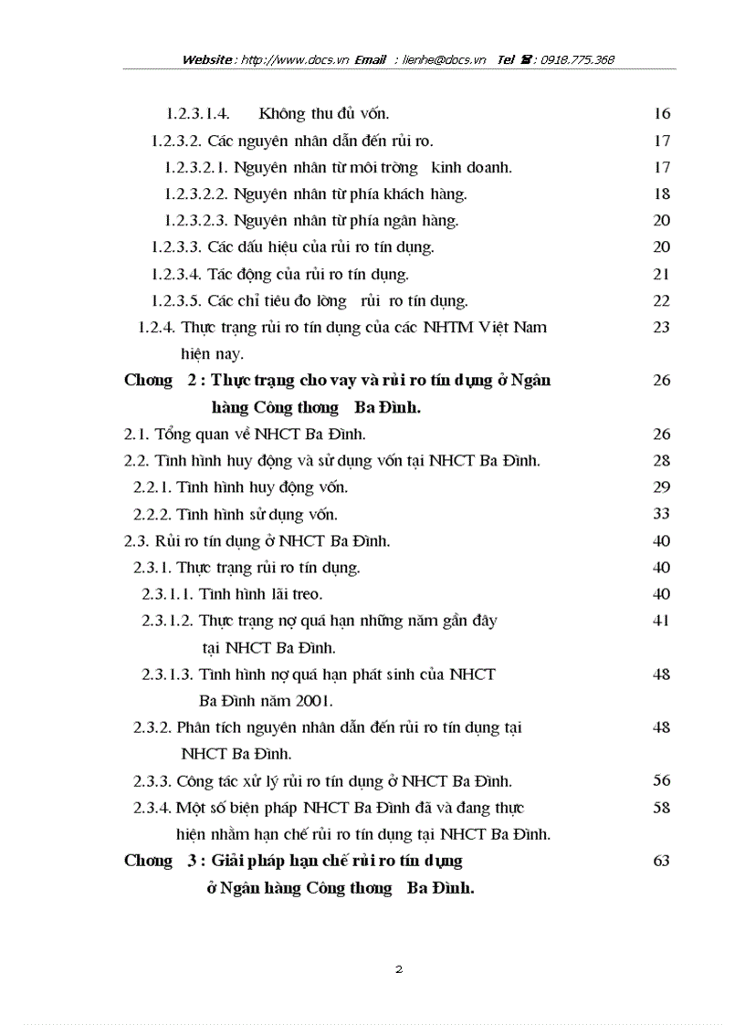 image for page 1số giải pháp hạn chế rủi ro tín dụng tại ngânhàng NHCT VietinBank Ba Đình
