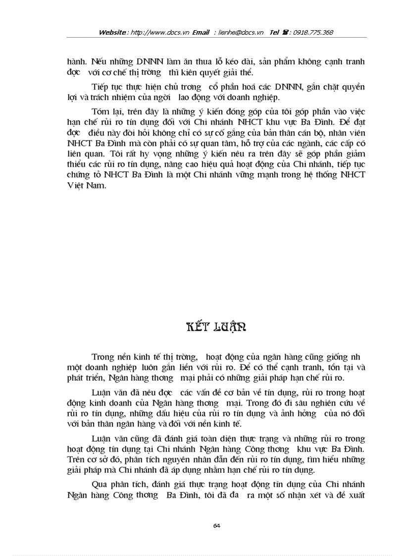 image for page 1số giải pháp hạn chế rủi ro tín dụng tại ngânhàng NHCT VietinBank Ba Đình