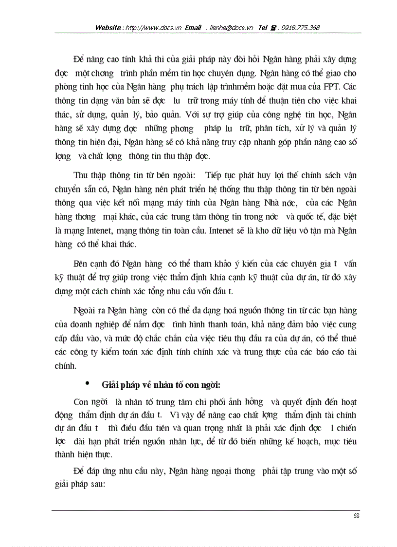 image for page Nâng cao chất lượng thẩm định tài chính dự án đầu tư trong hoạt động cho vay tại ngânhàng NHTMCP Ngoại Thương VietcomBank VN