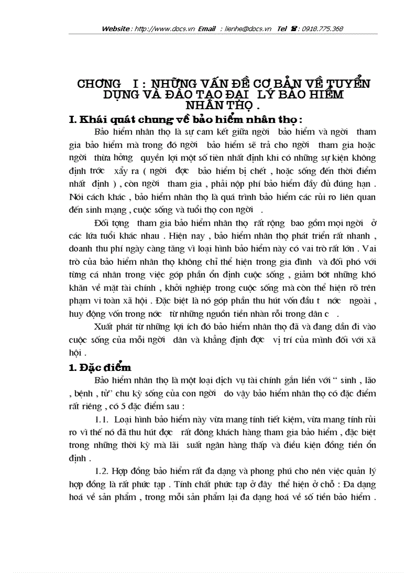 image for page Vấn đề tuyển dụng và đào tạo đại lý bảo hiểm nhân thọ ở công ty Bảo Việt nhân thọ Hà Nội