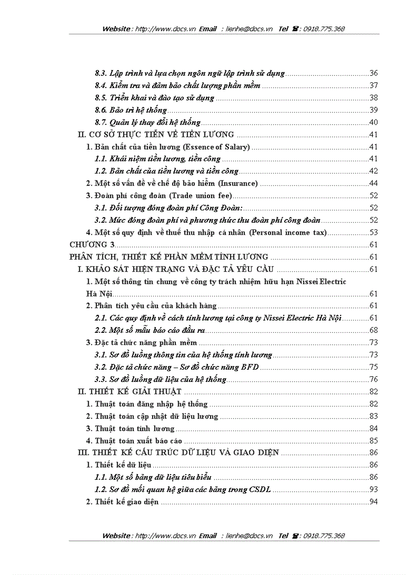 image for page Phân tích thiết kế phần mềm tính lương