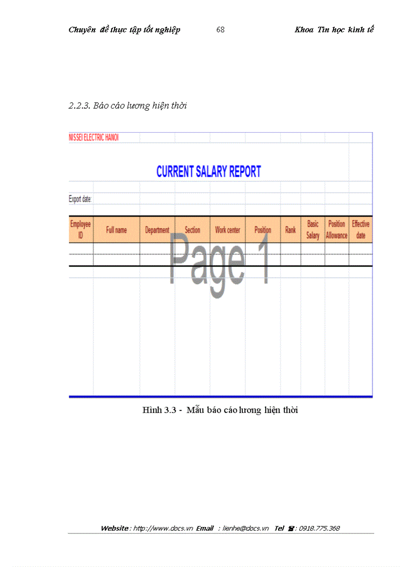 image for page Phân tích thiết kế phần mềm tính lương