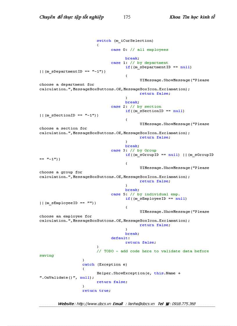 image for page Phân tích thiết kế phần mềm tính lương