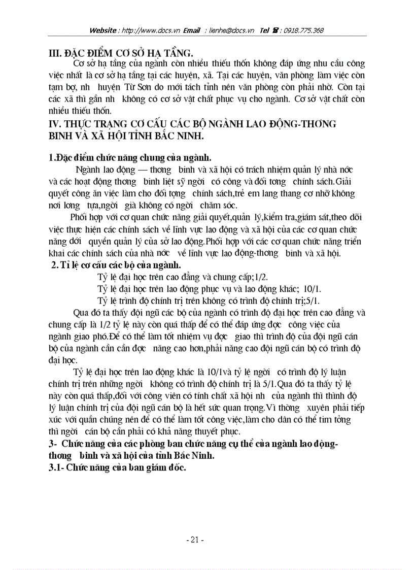 image for page Hoàn thiện cơ cấu tổ chức cán bộ ngành Lao động thương binh và xã hội tỉnh Bắc Ninh