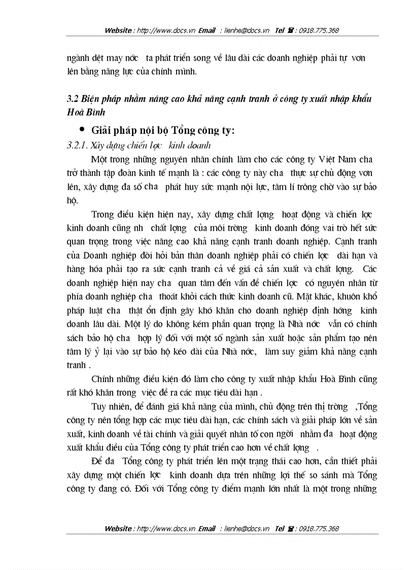 image for page Những giải pháp nâng cao khả năng cạnh tranh của một số mặt hàng xuất khẩu chủ yếu ở Tổng công ty xuất nhập khẩu Hoà Bình