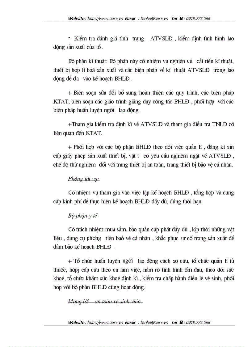 image for page Công tác bảo hộ lao động