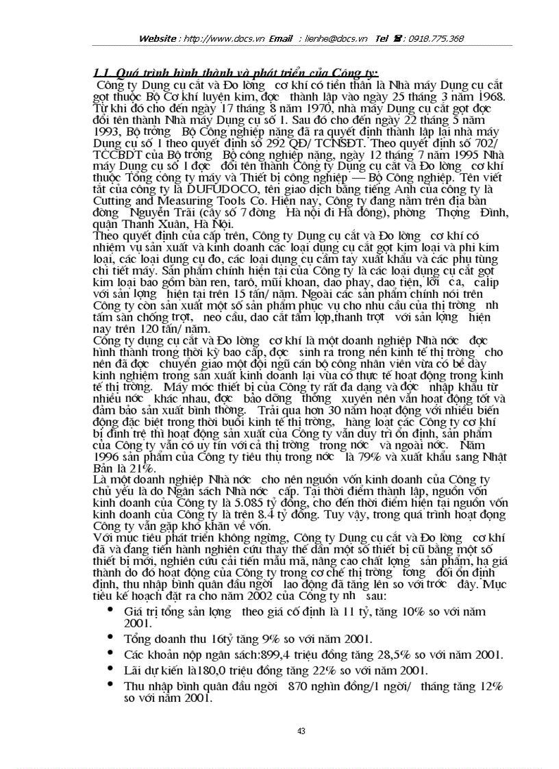 image for page Phân tích tình hình tài chính thông qua hệ thống báo cáo tài chính kế toán và các biện pháp nâng cao hiệu quả sử dụng vốn kinh doanh tại Công ty Dụng