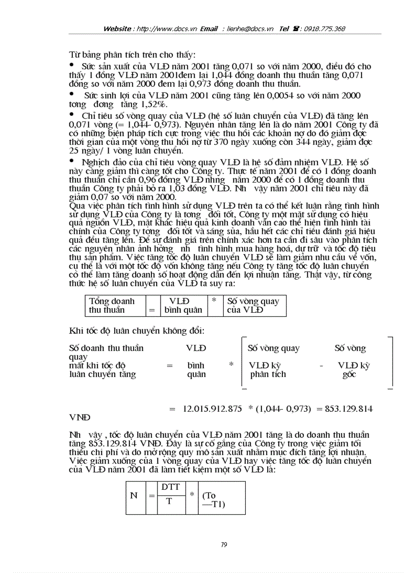 image for page Phân tích tình hình tài chính thông qua hệ thống báo cáo tài chính kế toán và các biện pháp nâng cao hiệu quả sử dụng vốn kinh doanh tại Công ty Dụng