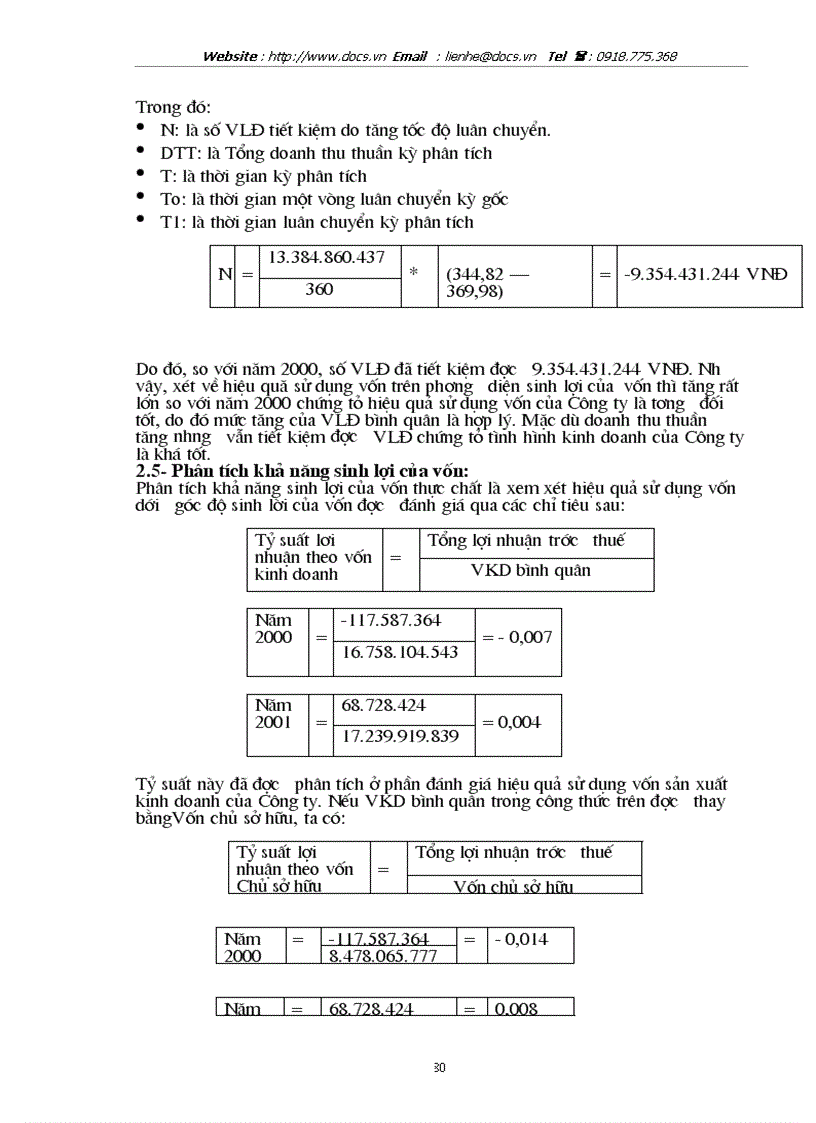 image for page Phân tích tình hình tài chính thông qua hệ thống báo cáo tài chính kế toán và các biện pháp nâng cao hiệu quả sử dụng vốn kinh doanh tại Công ty Dụng
