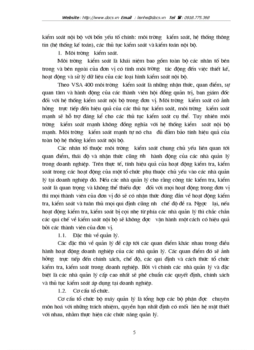 image for page Hoàn thiện hệ thống kiểm soát nội bộ tại tổng công ty xi măng Việt Nam