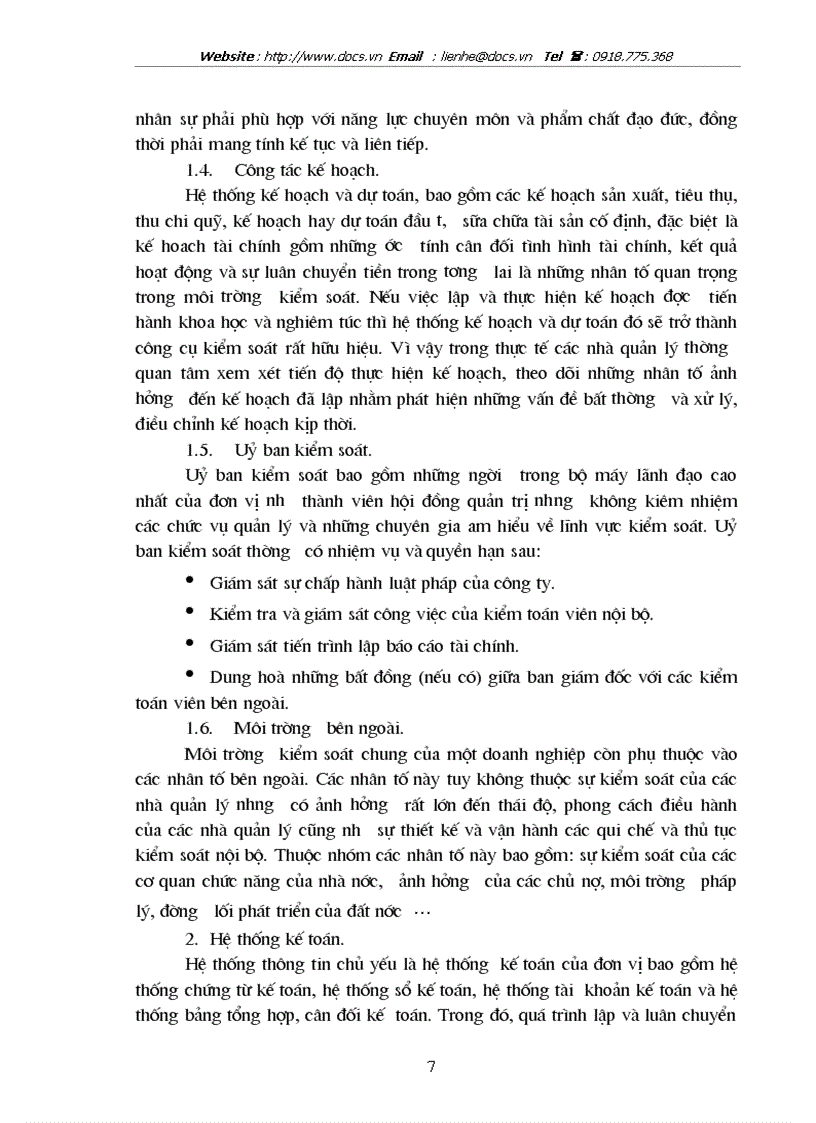 image for page Hoàn thiện hệ thống kiểm soát nội bộ tại tổng công ty xi măng Việt Nam