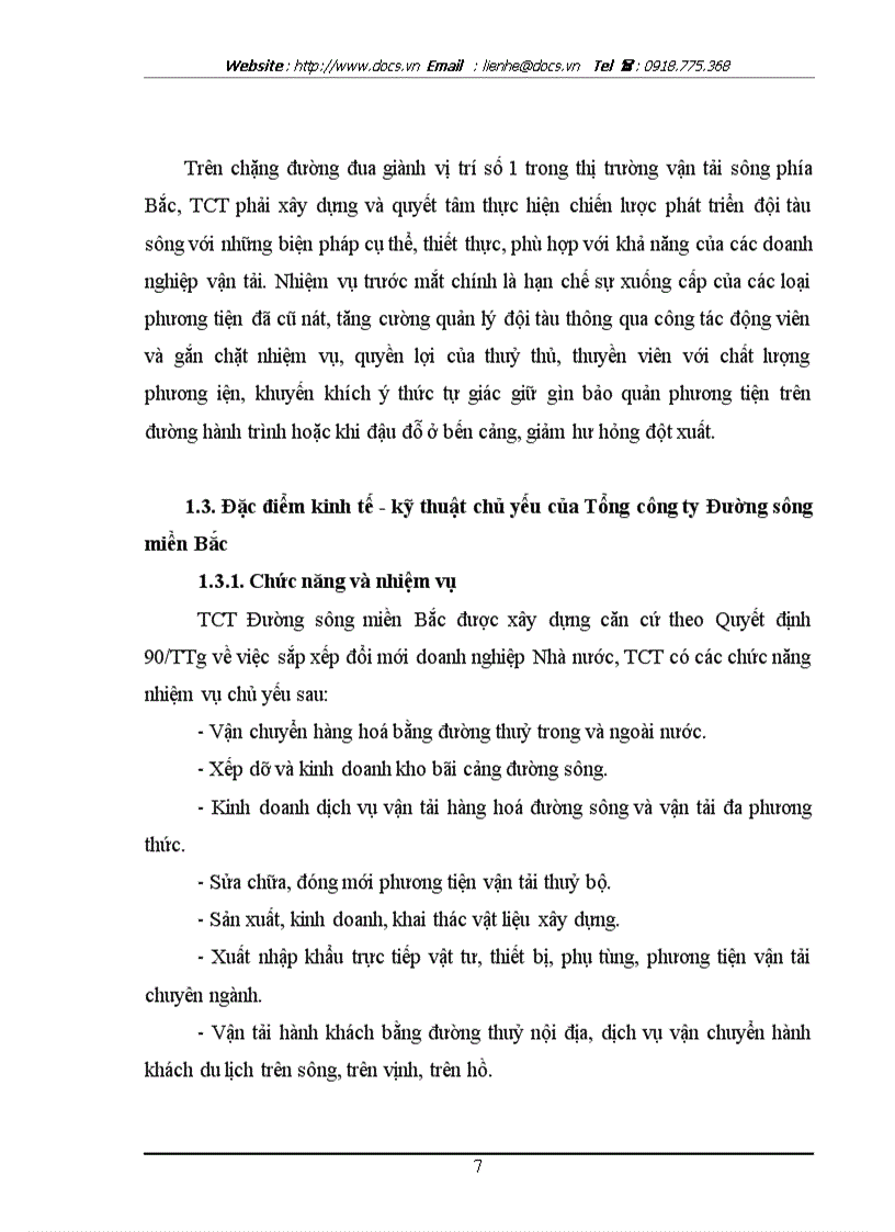 image for page Hoàn thiện bộ máy quản lý của Tổng C ty Đường sông miền Bắc theo mô hình C ty Mẹ C ty Con