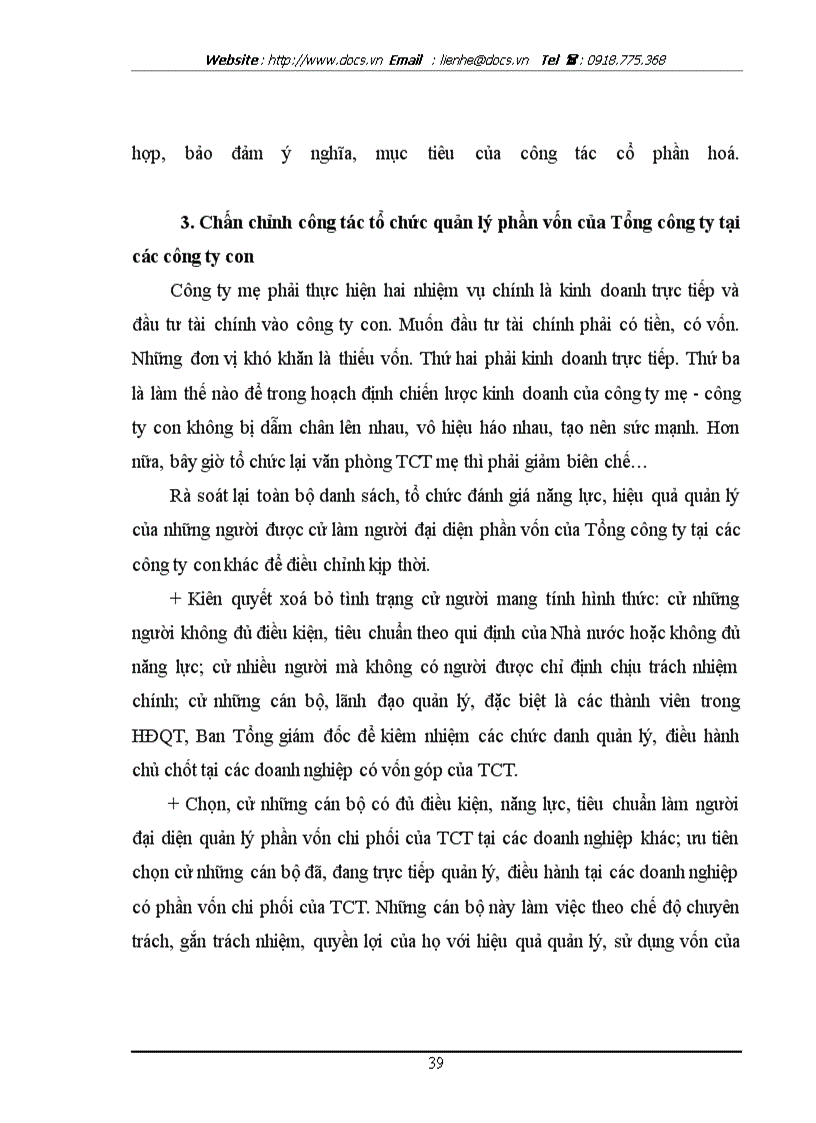 image for page Hoàn thiện bộ máy quản lý của Tổng C ty Đường sông miền Bắc theo mô hình C ty Mẹ C ty Con