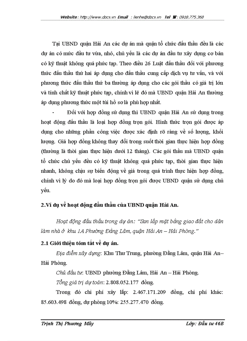 image for page Công tác tổ chức đấu thầu tại UBND quận Hải An Hải Phòng Thực trạng và giải pháp