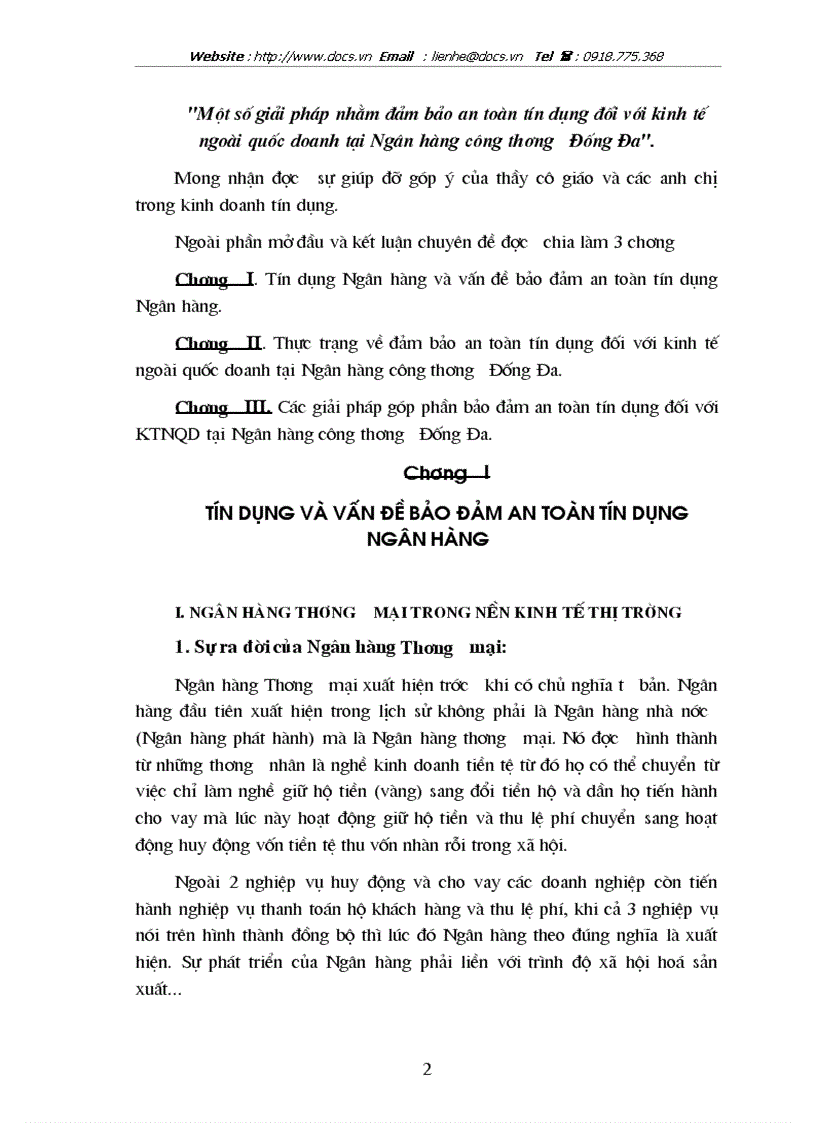 image for page 1số giải pháp nhằm đảm bảo an toàn tín dụng đối với kinh tế ngoài quốc doanh tại ngânhàng NHCT VietinBank Đống Đa