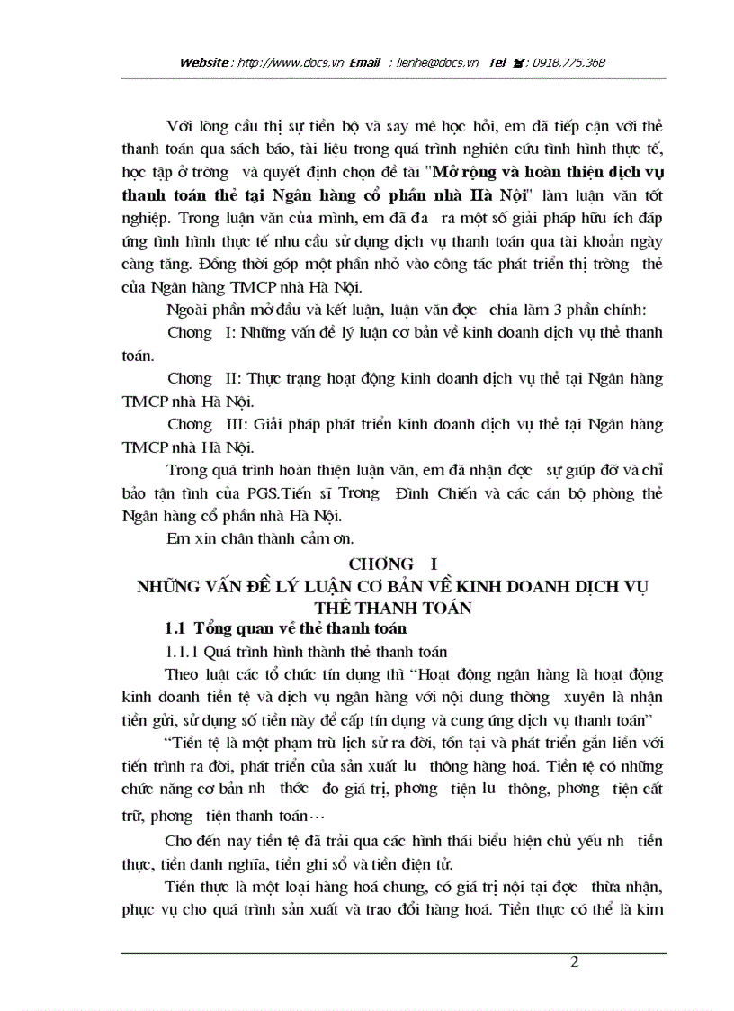 image for page Mở rộng hoàn thiện dịch vụ thanh toán thẻ tại ngânhàng NHTMCP Nhà HN HabuBank