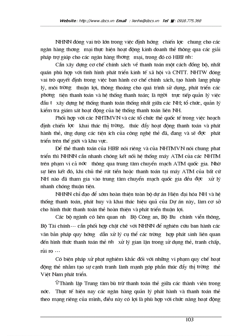 image for page Mở rộng hoàn thiện dịch vụ thanh toán thẻ tại ngânhàng NHTMCP Nhà HN HabuBank