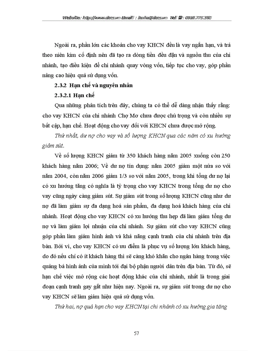 image for page Mở rộng cho vay đối với khách hàng cá nhân tại ngânhàng NHNo PTNT AgriBank chi nhánh Chợ Mơ