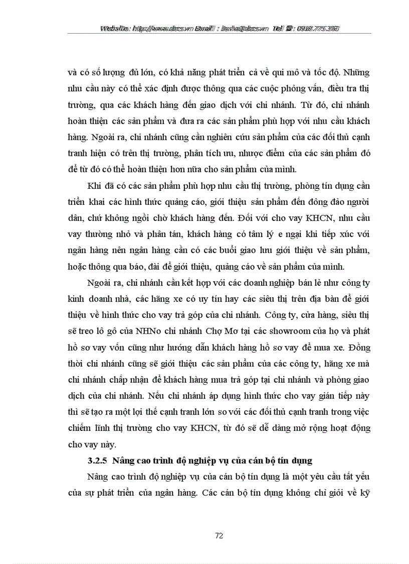 image for page Mở rộng cho vay đối với khách hàng cá nhân tại ngânhàng NHNo PTNT AgriBank chi nhánh Chợ Mơ