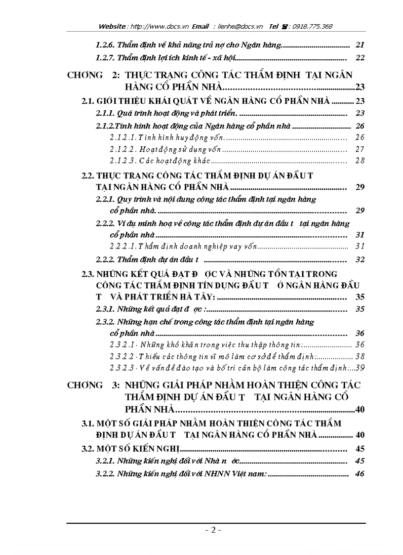 image for page Các giải pháp nhằm nâng cao chất lượng công tác thẩm định dự án đầu tư tại ngânhàng NHTMCP Nhà HN HabuBank