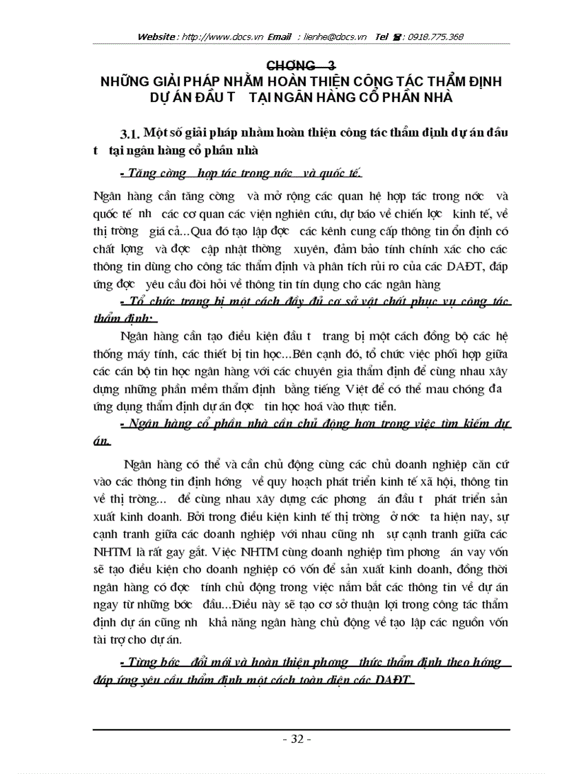 image for page Các giải pháp nhằm nâng cao chất lượng công tác thẩm định dự án đầu tư tại ngânhàng NHTMCP Nhà HN HabuBank
