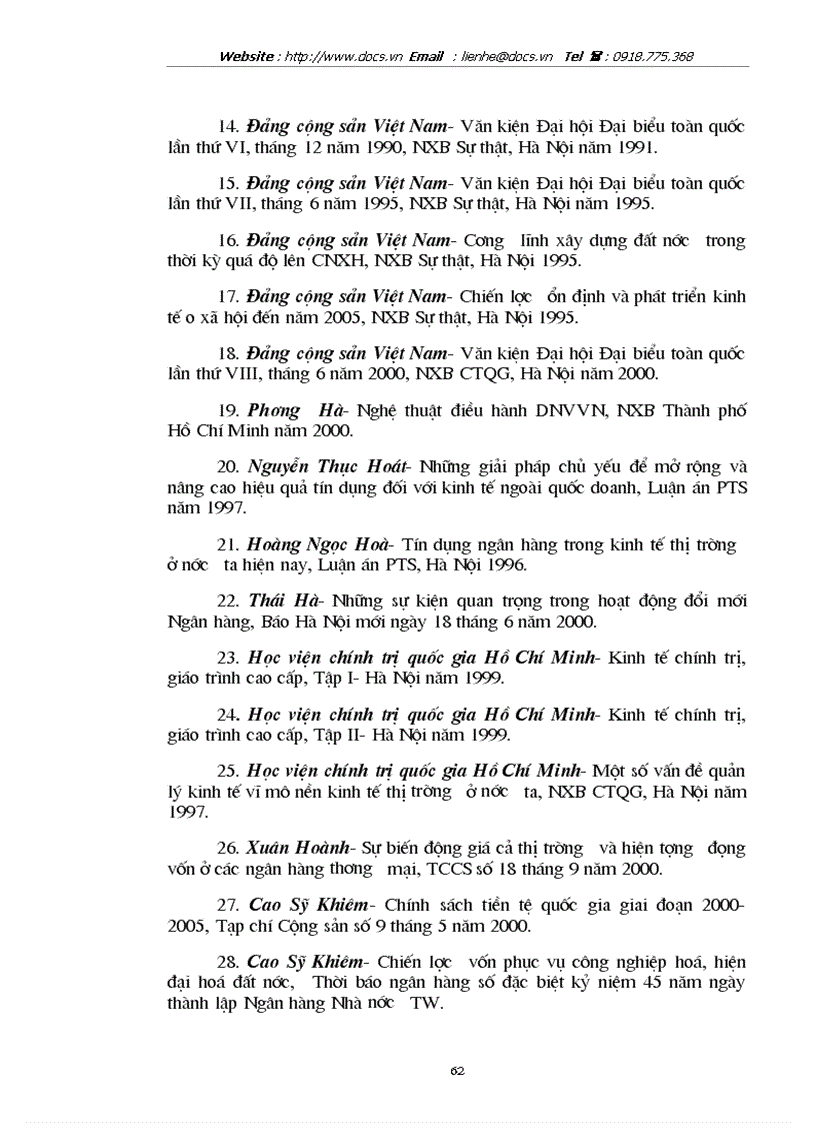 image for page Những giải pháp chủ yếu để mở rộng nâng cao chất lượng tín dụng ngân hàng đối với các DNV N ở nước ta