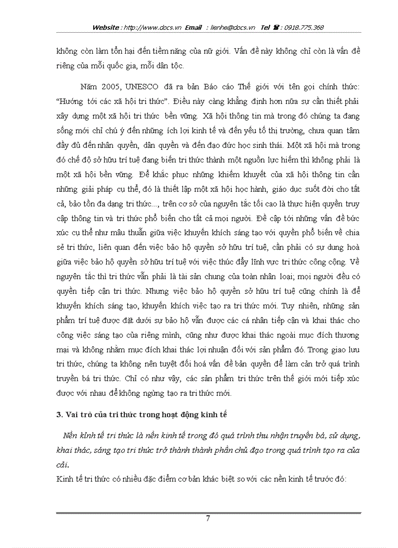 image for page Luận chứng vai trò của tri thức