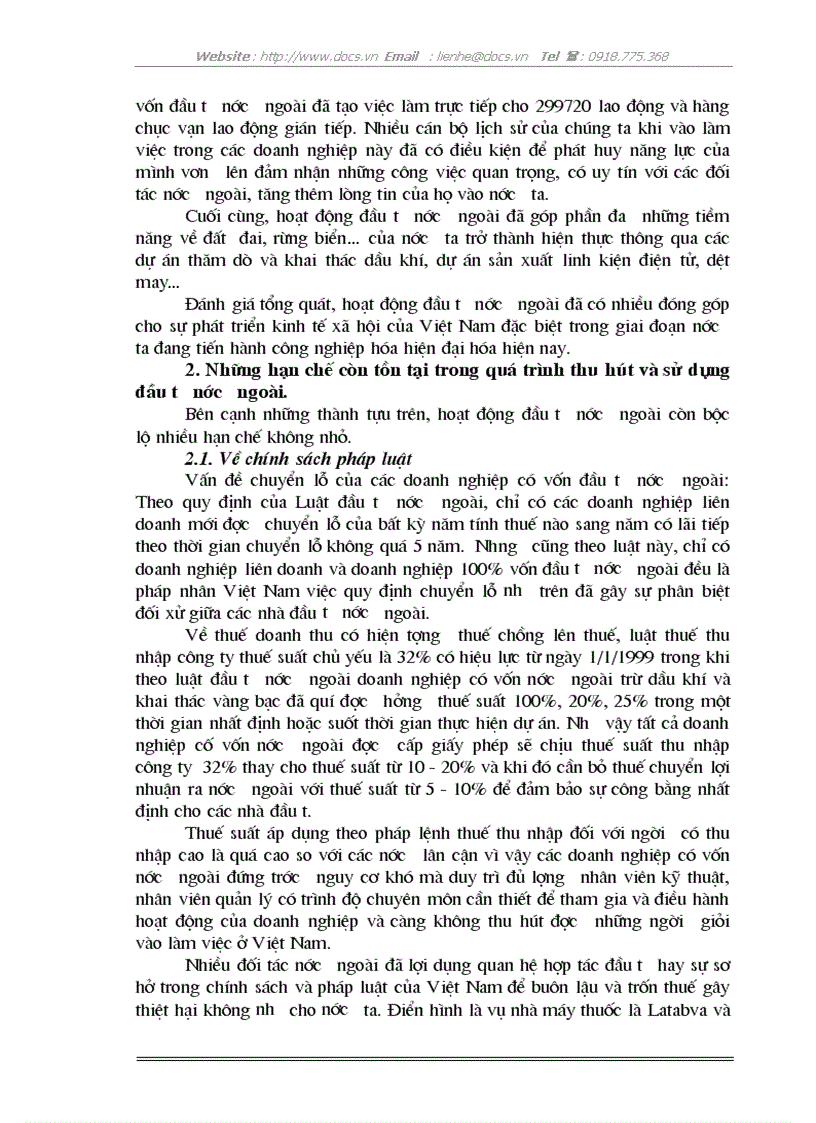 image for page Thu hút và sử dụng có hiệu quả đầu tư nước ngoài trong nền kinh tế thị trường ở nước ta hiện nay