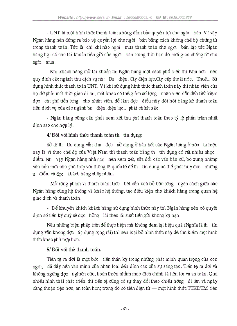 image for page Một số giải pháp nhằm nâng cao công tác thanh toán không dùng tiền mặt tại NNNo PTNT Hà Tây