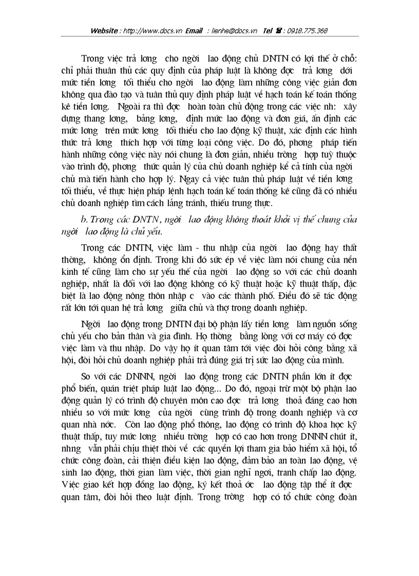 image for page Tiền công Thu nhập của người lao động ở doanh nghiệp tư nhân và việc tạo động lực cho người lao động