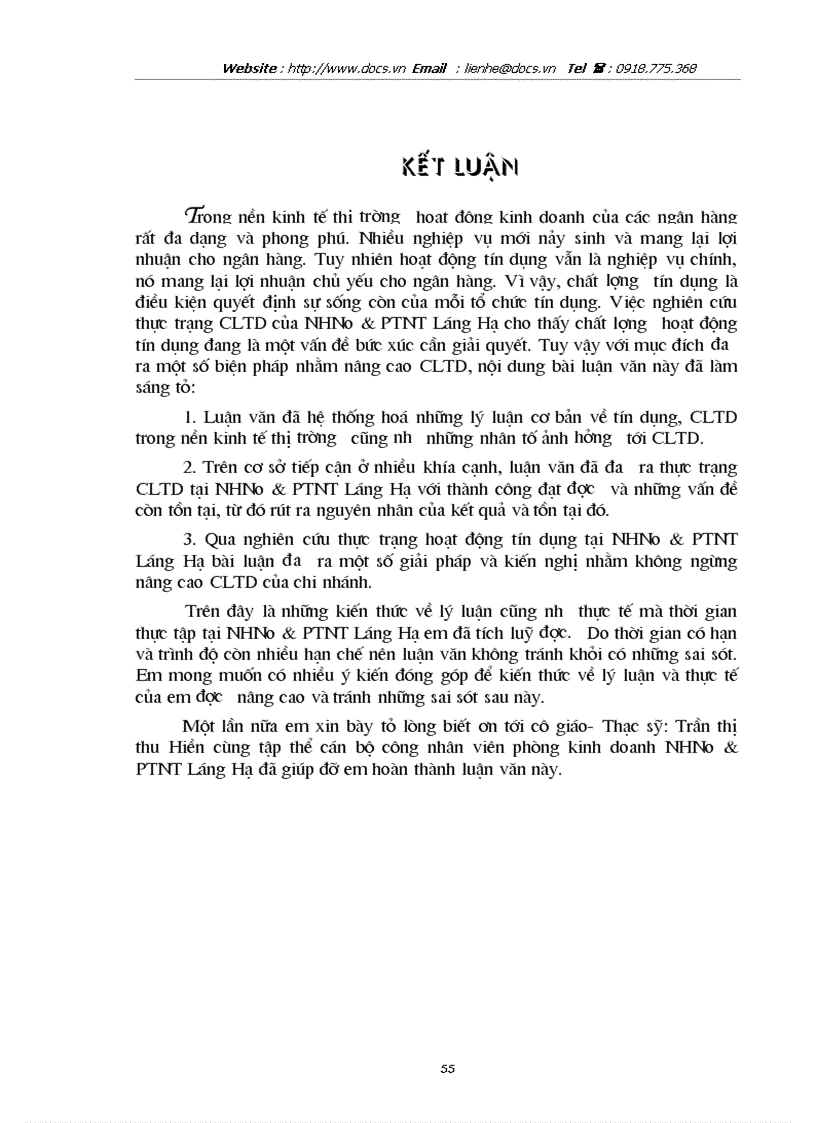 image for page 1số giảI pháp nhằm nâng cao chất lượng tín dụng tại CN ngânhàng NHNo PTNT AgriBank Láng Hạ
