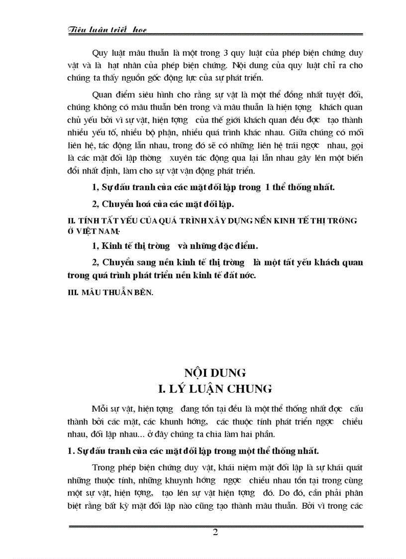 image for page Quy luật mâu thuẫn trong phép biện chứng duy vật với việc phân tích hệ thống kinh tế thị trường định hướng xã hội chủ nghĩa ở Việt Nam
