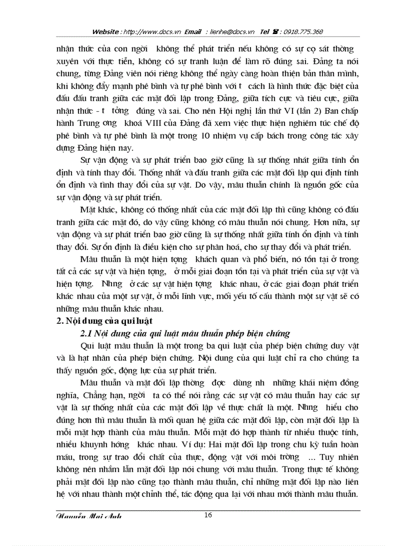 image for page Mâu thuẫn biện chứng và sự vận dụng nó trong quá trình chuyển sang kinh tế thị trường ở Việt Nam