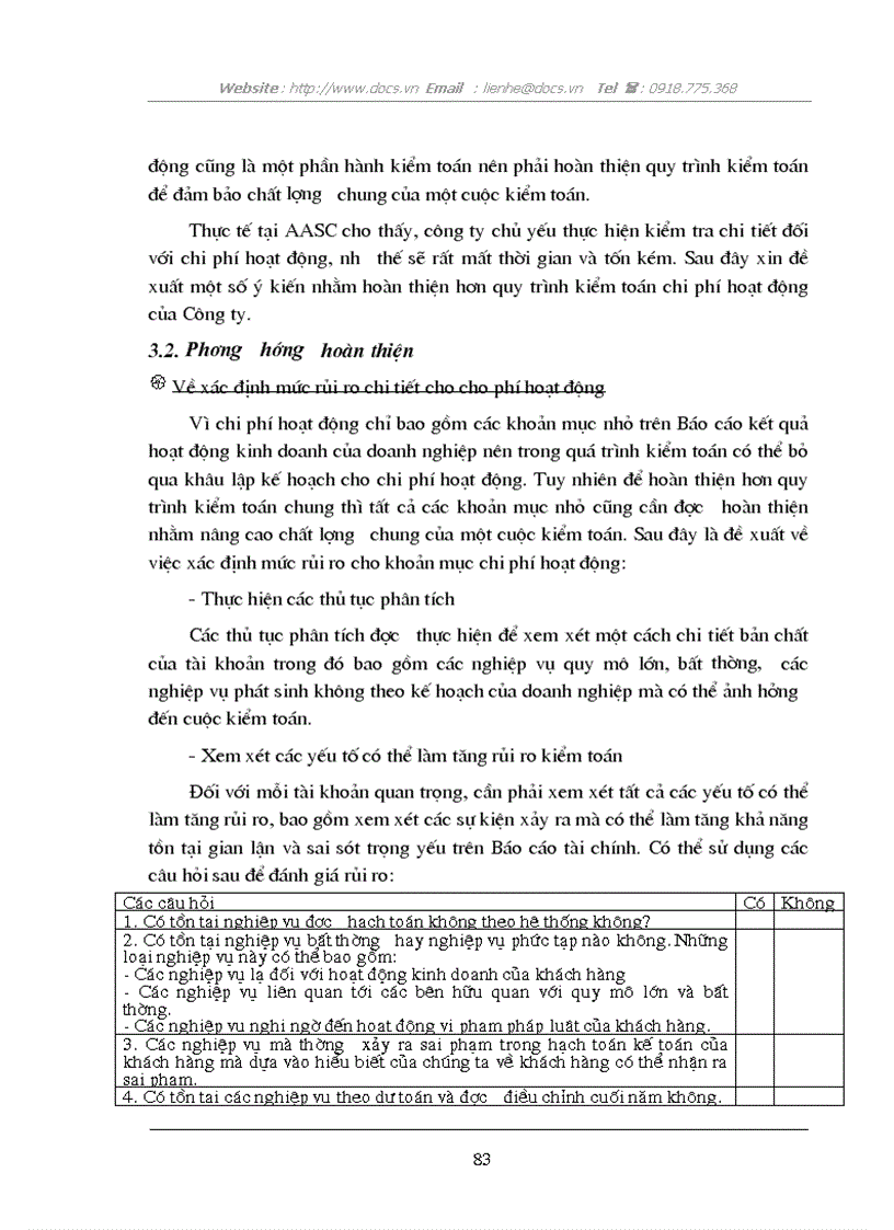 image for page Quy trình kiểm toán chi phí hoạt động trong Kiểm toán Báo cáo tài chính do Công ty dịch vụ tư vấn Tài chính Kế toán và Kiểm toán AASC thực hiện