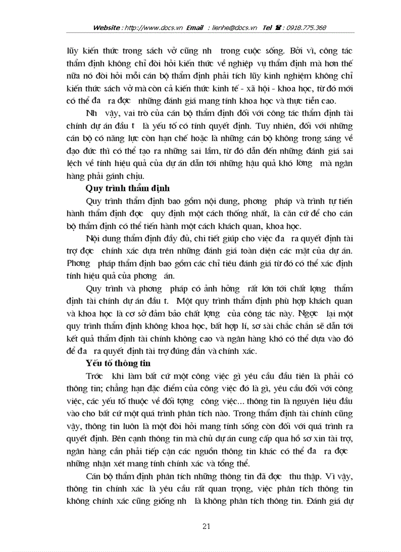 image for page Nâng cao chất lượng thẩm định tài chính dự án đầu tư trong hoạt động tín dụng tại ngânhàng NHTMCP Ngoại Thương VietcomBank