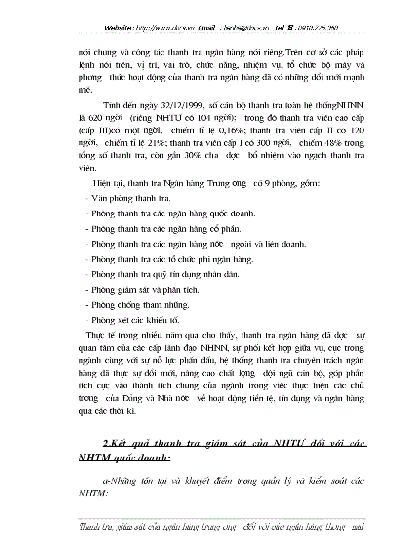 image for page Thanh tra giám sát của NHTW là một công cụ quan trọng để thực hiện sự quản lý Nhà nước trong lĩnh vực hoạt động ngân hàng