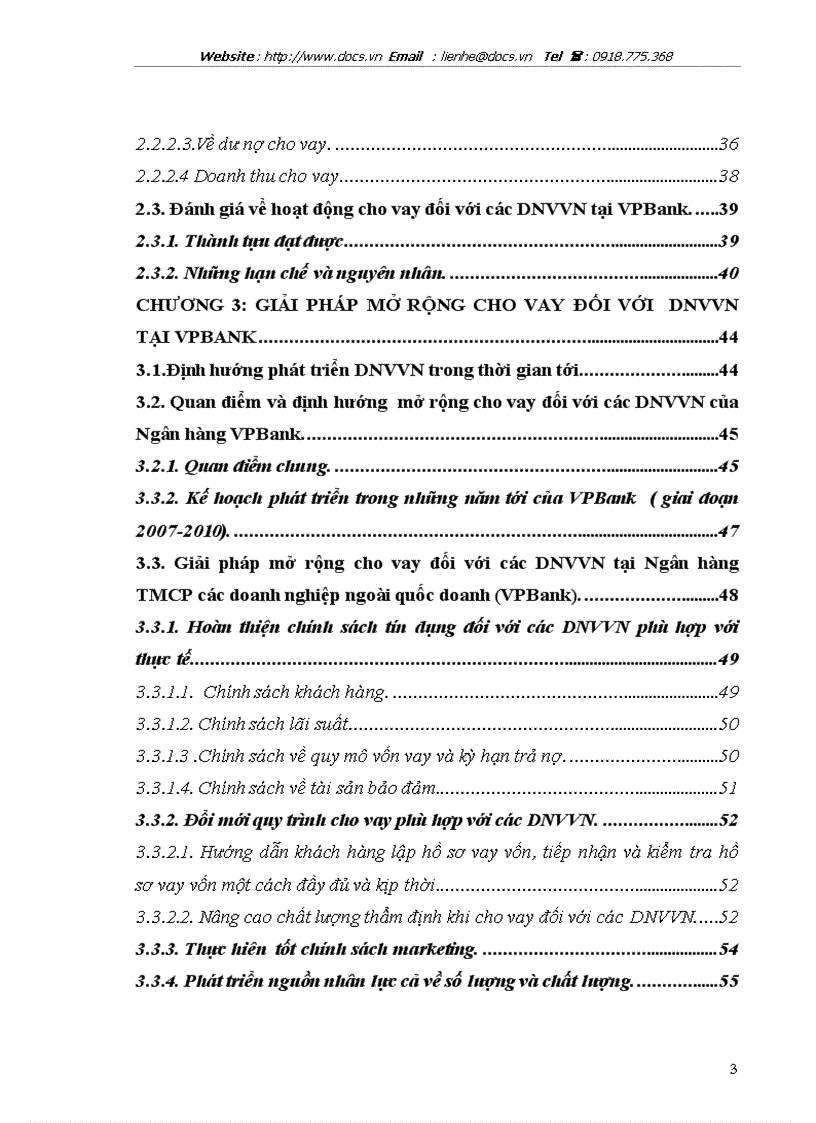 image for page Mở rộng cho vay đối với các DNV N tại ngânhàng NHTMCP các DN Ngoài QD VPBank