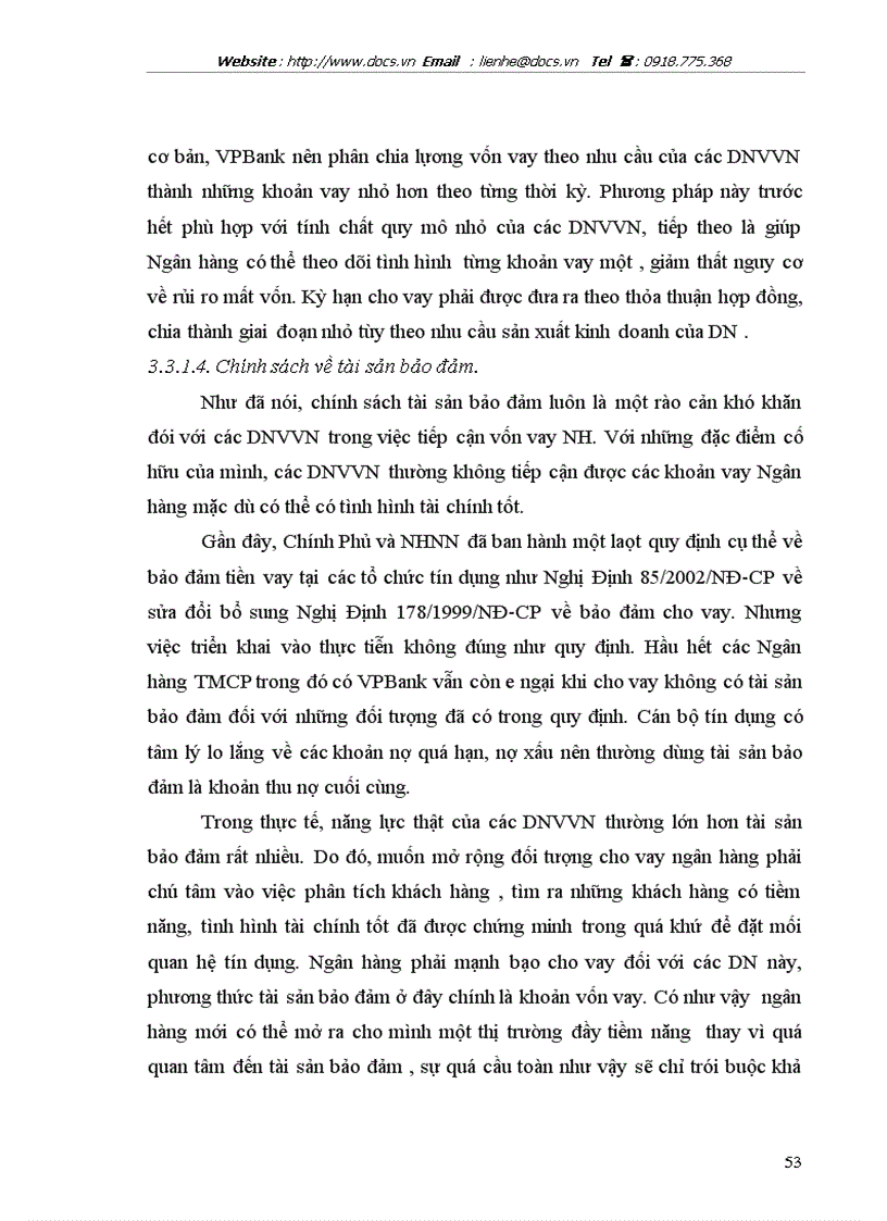 image for page Mở rộng cho vay đối với các DNV N tại ngânhàng NHTMCP các DN Ngoài QD VPBank