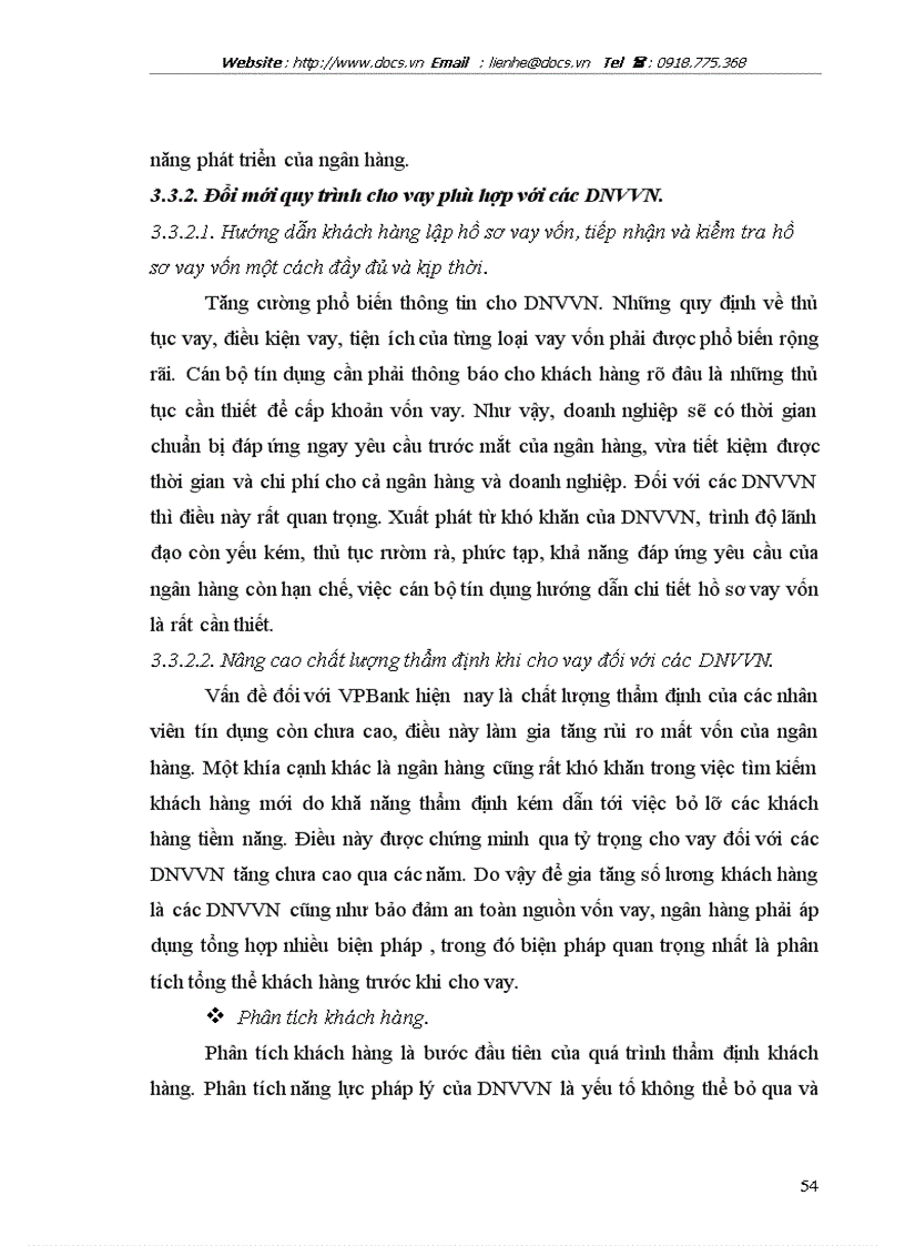 image for page Mở rộng cho vay đối với các DNV N tại ngânhàng NHTMCP các DN Ngoài QD VPBank