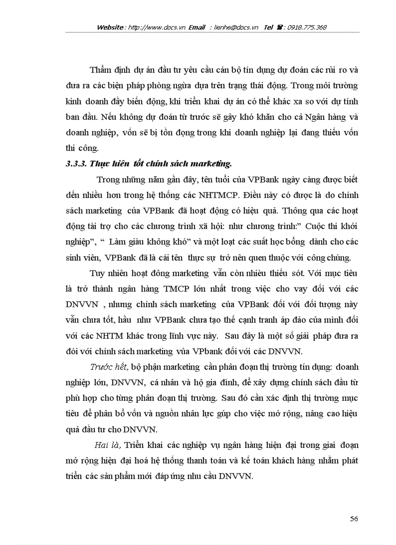 image for page Mở rộng cho vay đối với các DNV N tại ngânhàng NHTMCP các DN Ngoài QD VPBank