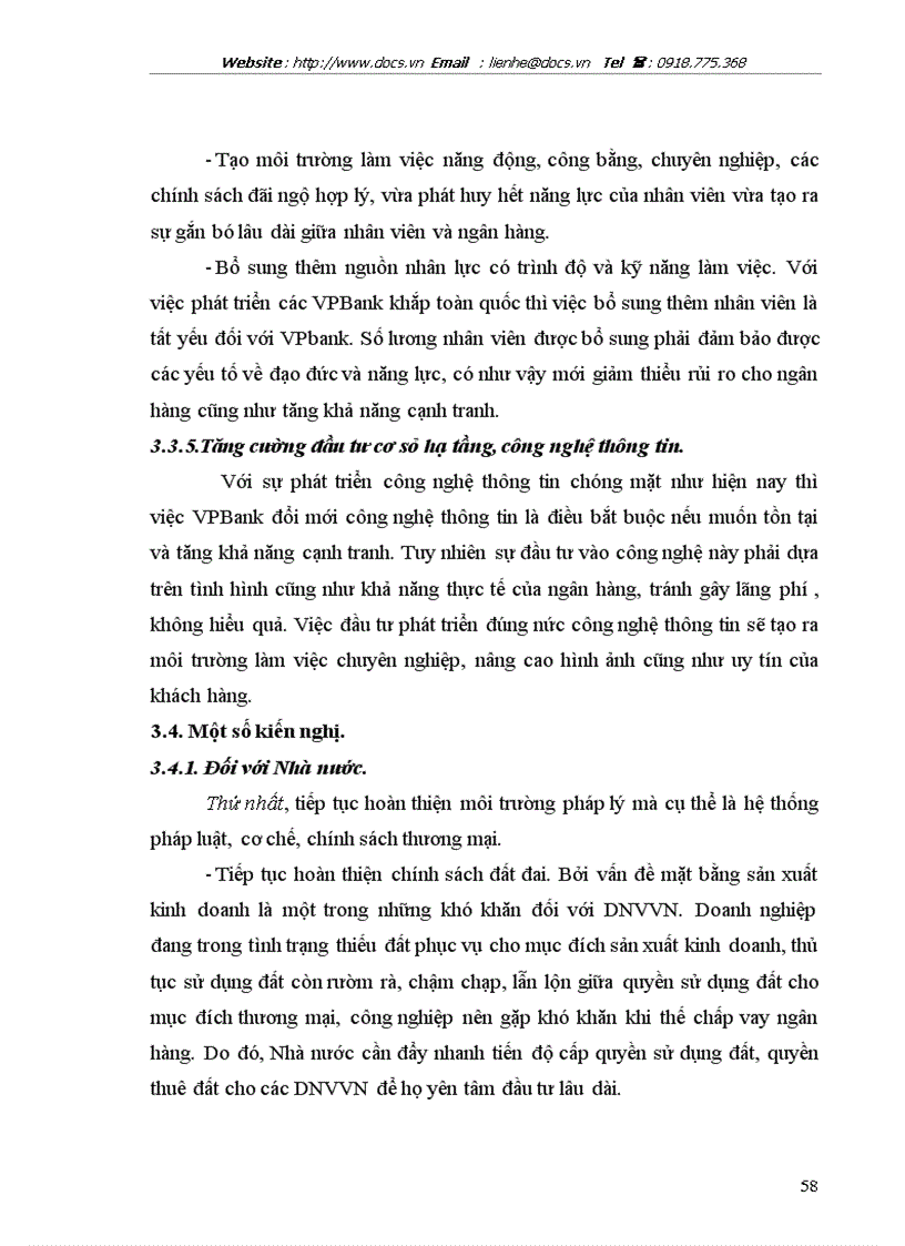 image for page Mở rộng cho vay đối với các DNV N tại ngânhàng NHTMCP các DN Ngoài QD VPBank