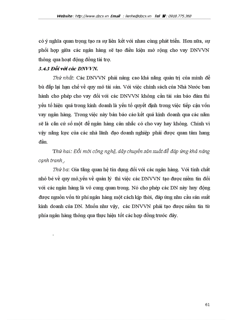 image for page Mở rộng cho vay đối với các DNV N tại ngânhàng NHTMCP các DN Ngoài QD VPBank