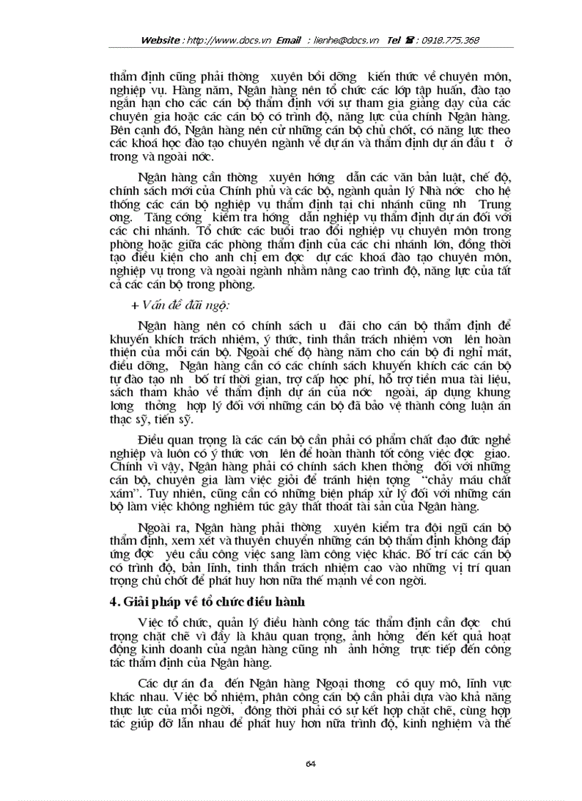 image for page Giải pháp nâng cao hiệu quả thẩm định dự án đầu tư tại ngânhàng NHTMCP Ngoại Thương VietcomBank VN