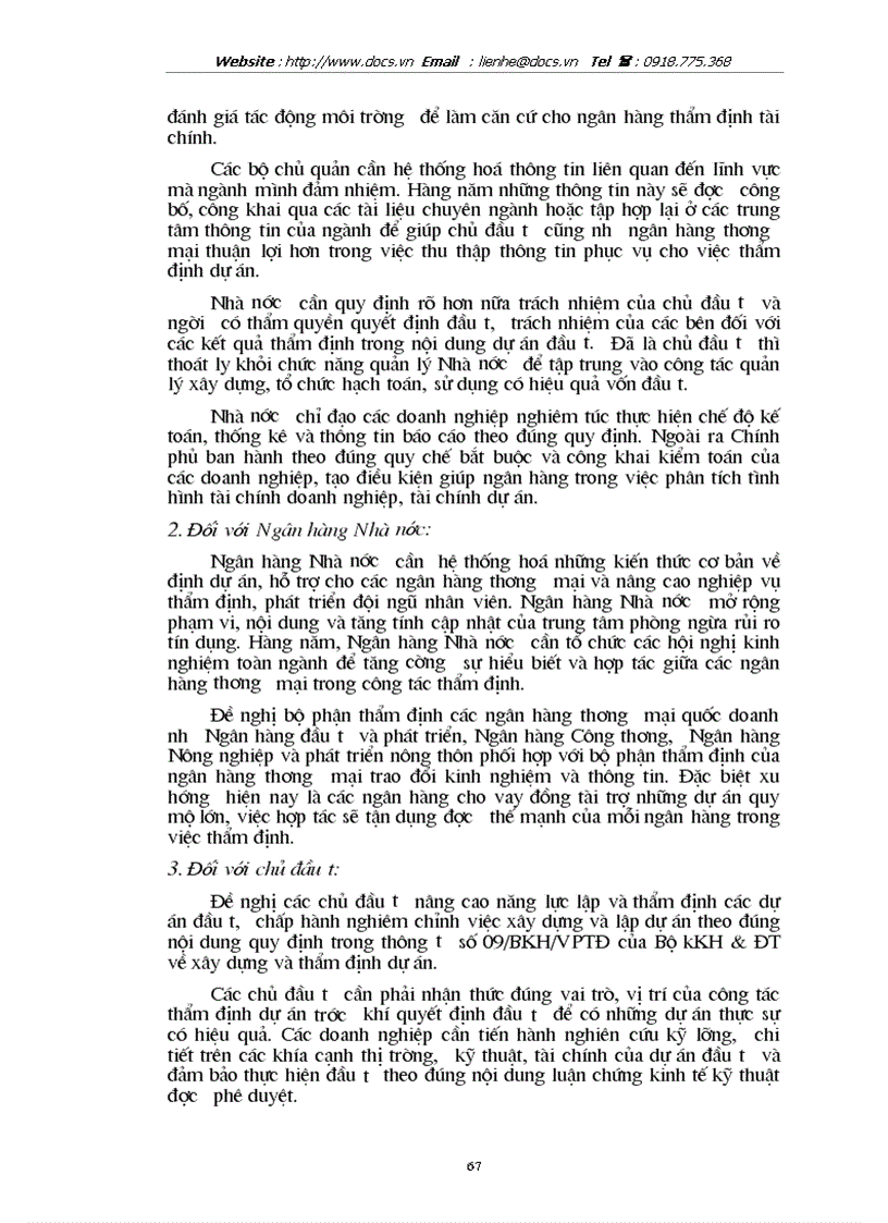 image for page Giải pháp nâng cao hiệu quả thẩm định dự án đầu tư tại ngânhàng NHTMCP Ngoại Thương VietcomBank VN