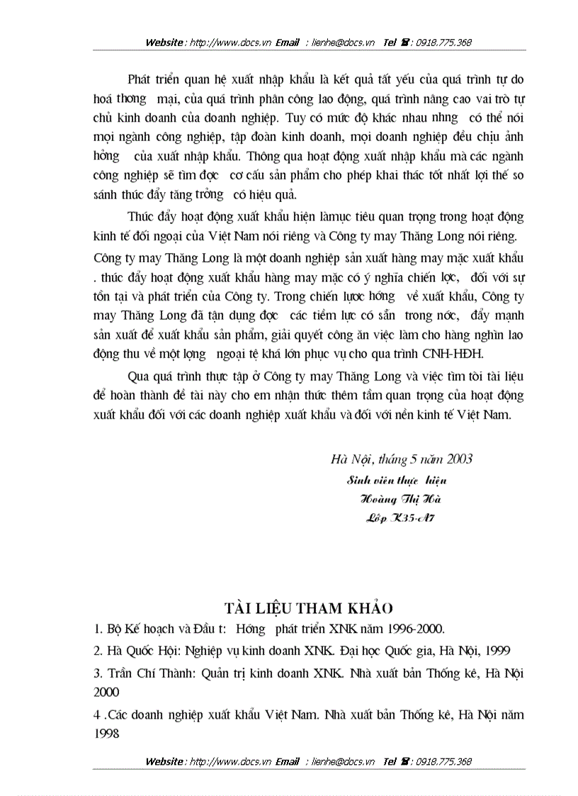 image for page Một số giải pháp nhằm thúc đẩy hoạt động xuất khẩu hàng may mặc ở công ty may Thăng Long