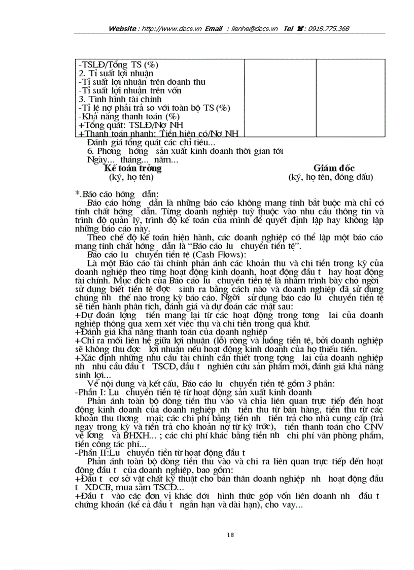 image for page Báo cáo tài chính với việc phân tích tình hình tài chính của doanh nghiệp