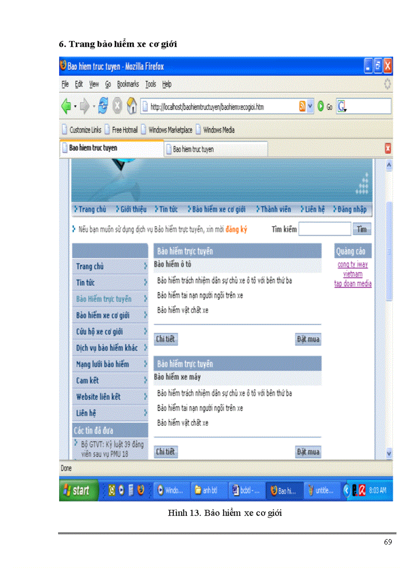 image for page Thiết kế WEBSITE Bảo Hiểm Trực Tuyến bằng ngôn ngữ lập trình PHP và cơ sở dữ liệu My SQL