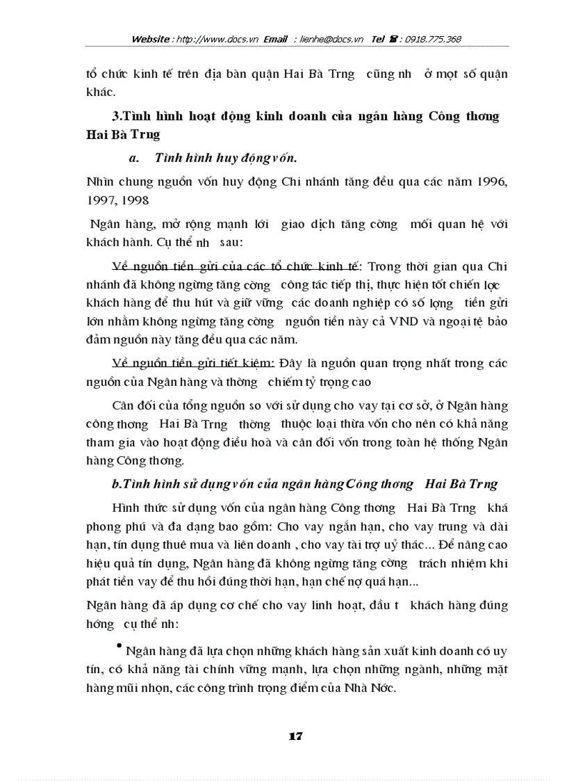 image for page Những giải pháp nhằm nâng cao hiệu quả tín dụng trung dài hạn tại ngânhàng NHCT VietinBank Hai Bà Trưng