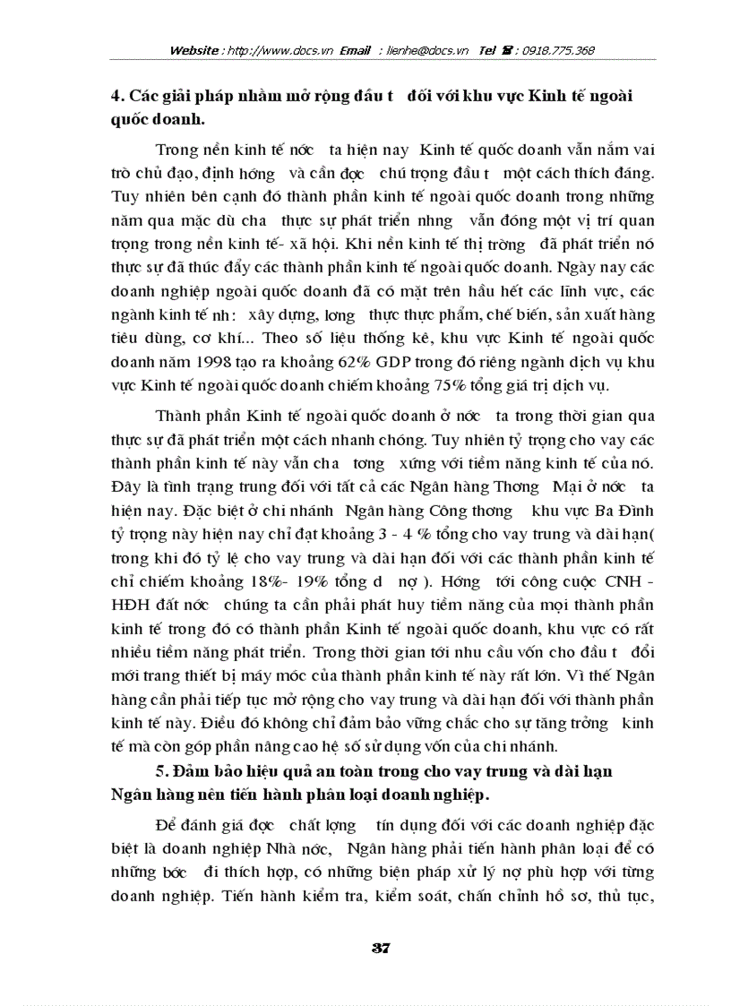 image for page Những giải pháp nhằm nâng cao hiệu quả tín dụng trung dài hạn tại ngânhàng NHCT VietinBank Hai Bà Trưng